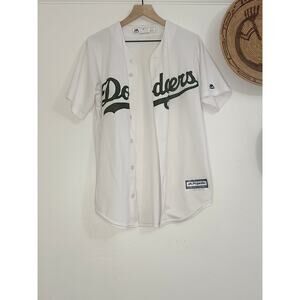 Authentic Dodgers Jersey Olive Green
